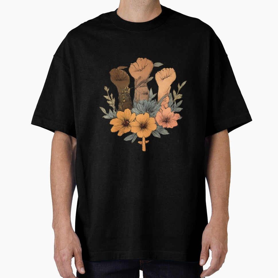 Women's Power Fist Floral – Feminist Empowerment Women Design by Aura.Creative
