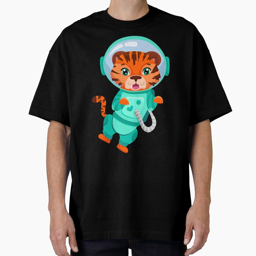Cute Tiger, Astronaut Tiger Space Tiger Tee for Men Women kids by Waleedw