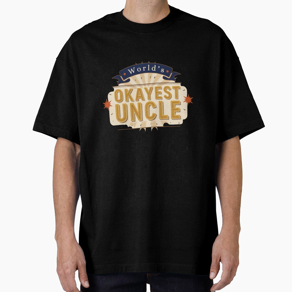 World’s Okayest Uncle Funny Uncle Gift Design by GiftLore Studio