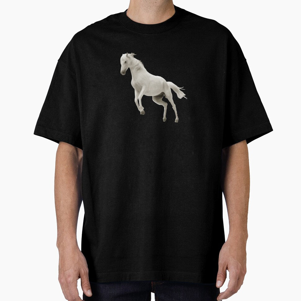 Drawing White Horse by Dopnex