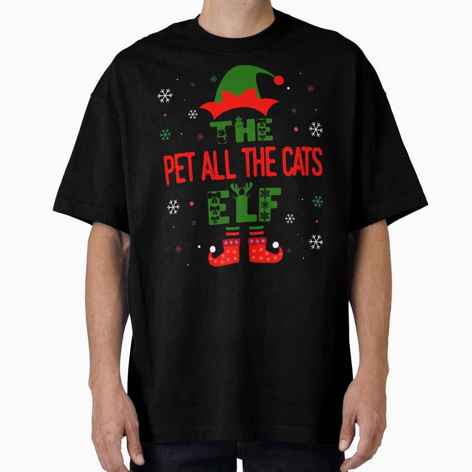 Family Christmas Matching Squad Outfit Elf Funny Cat Lover by artworkbyrihen