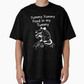 Trash Opossum White Version– “Yummy Yummy Food in My Tummy” Doodle Print by Thehatinthecat