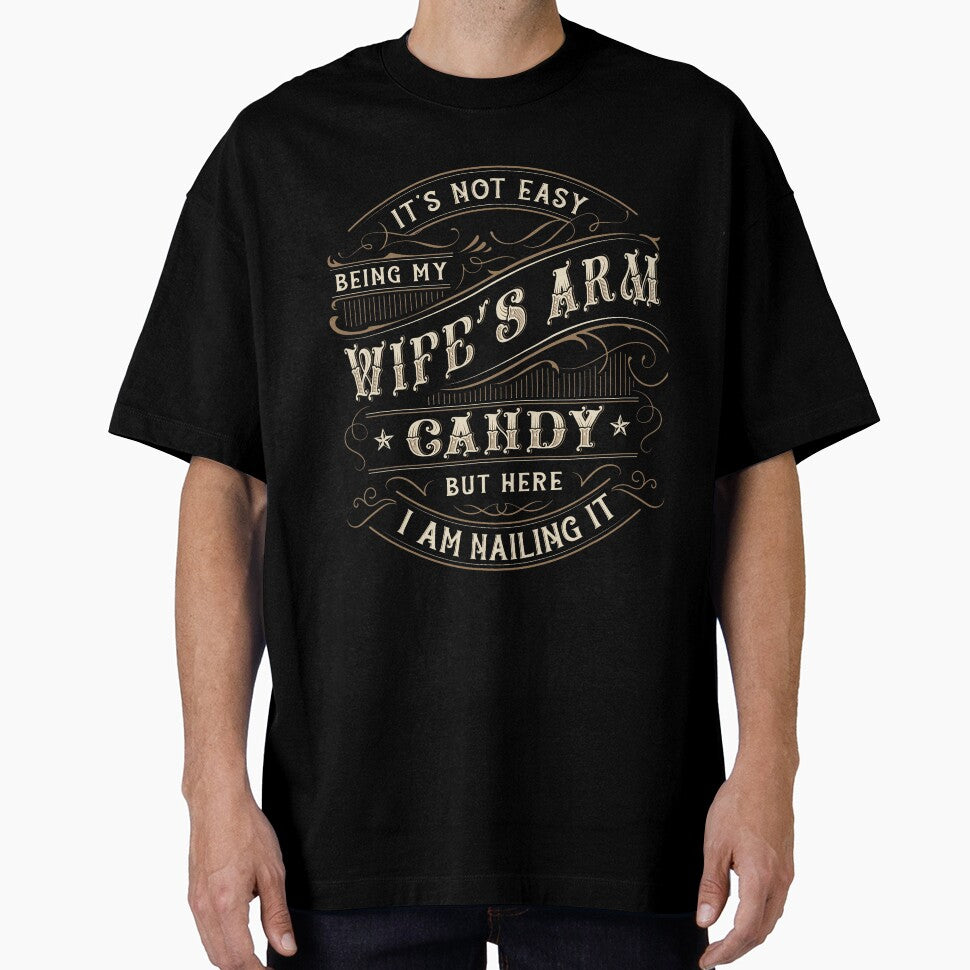 Funny Husband Arm Candy Christmas Holiday Statement by nojany