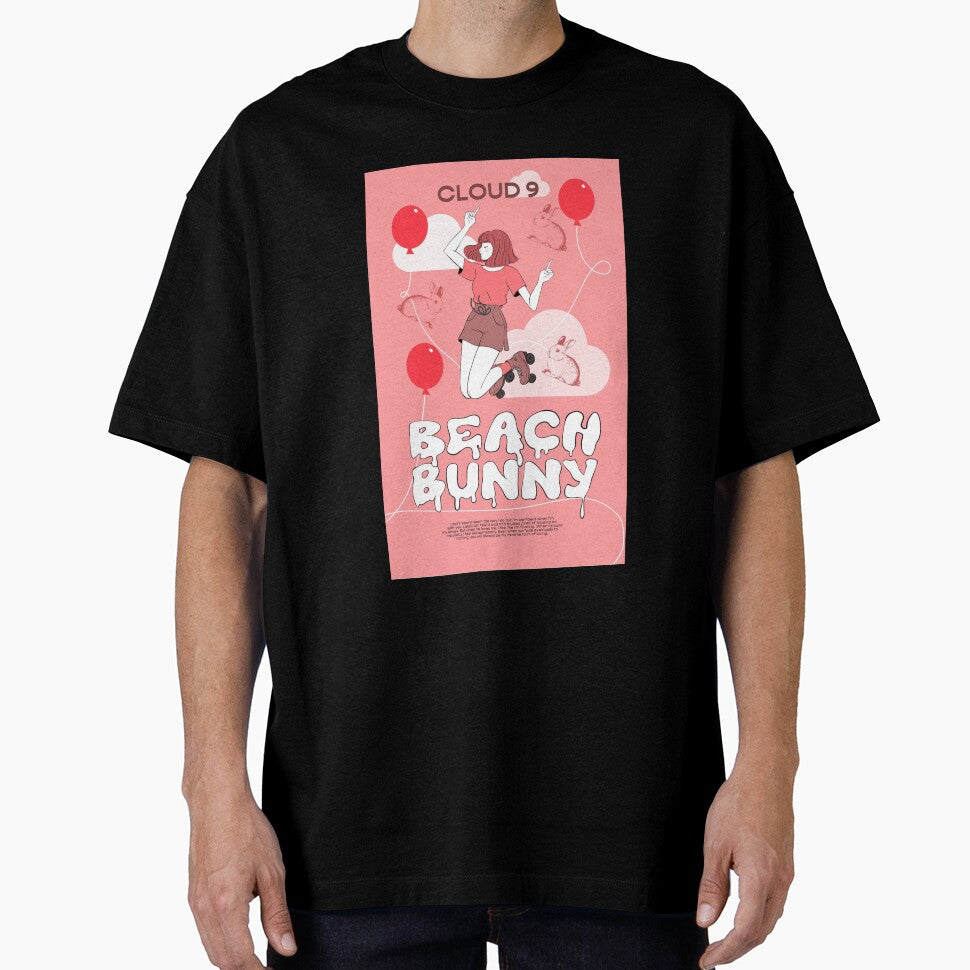 Beach Bunny Cloud 9 Pink Poster by Nics-designs