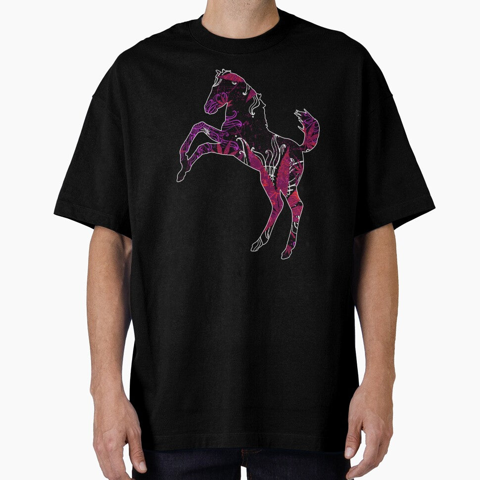 Mustang Horse Trippy Weed Pattern by SoccaTamam