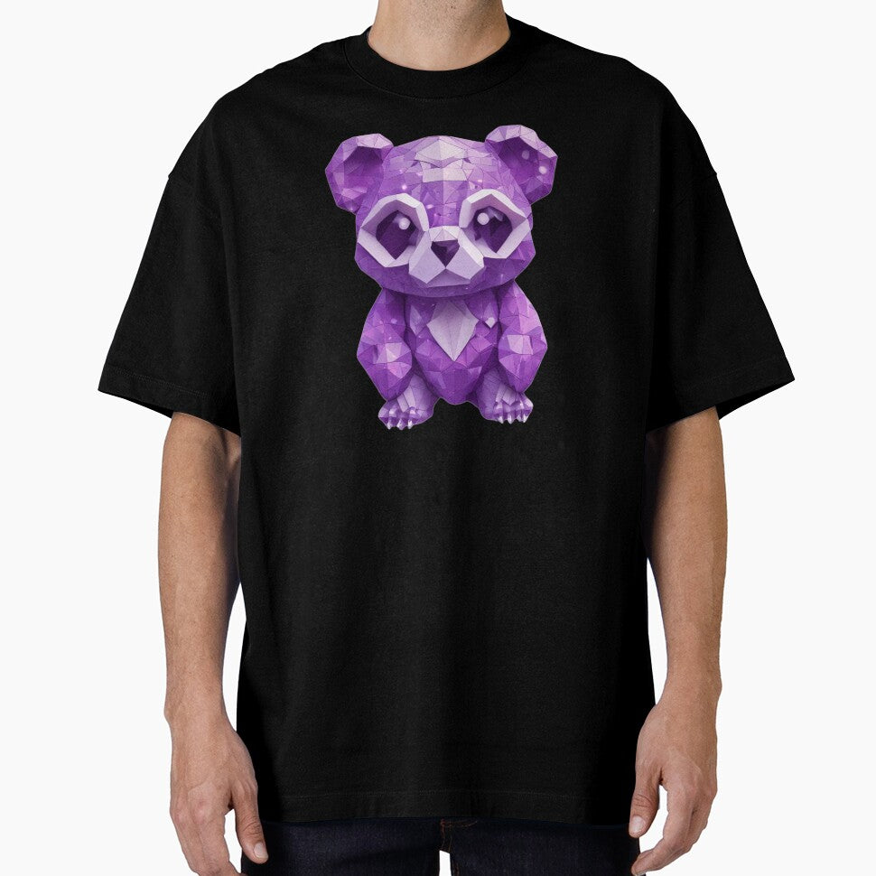Purple Geometric Panda by pUNKnown