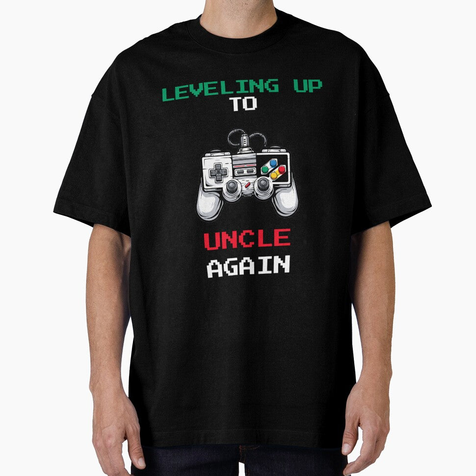Leveling Up To Uncle Again Funny Retro Gamer Announcement by VectorForge