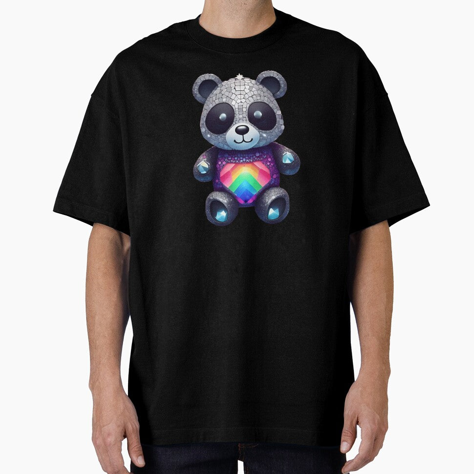 Colourful Mosaic Rainbow Panda by pUNKnown