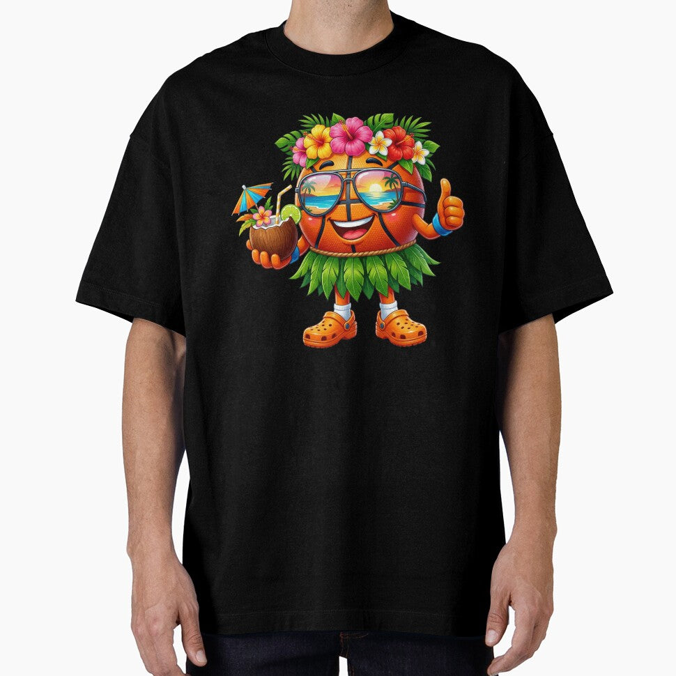 Hawaiian Basketball Hawaii Tropical Beach Summer Vacation by Littermin