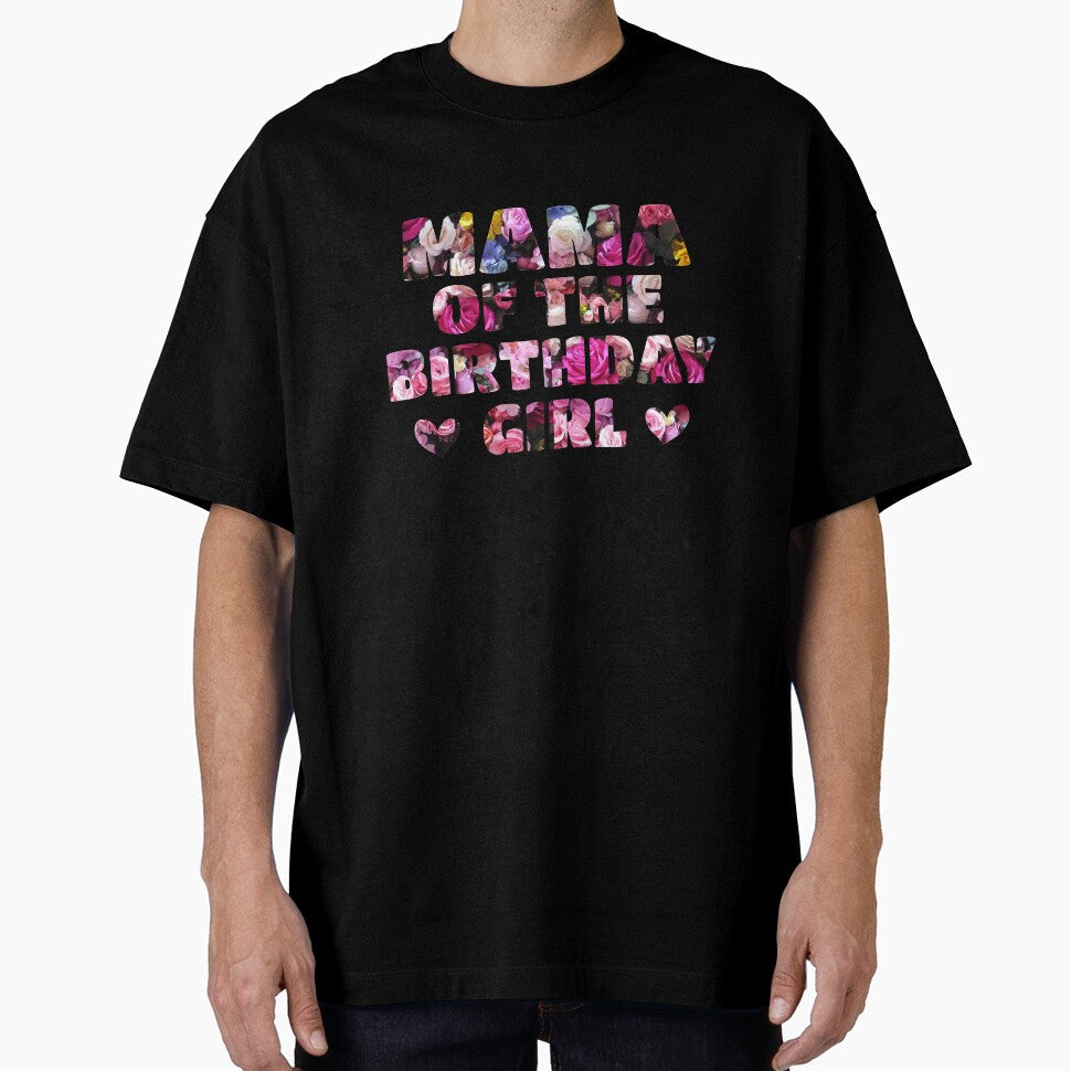 Mama of the Birthday Girl - Flowers in words by ArtOneDesign