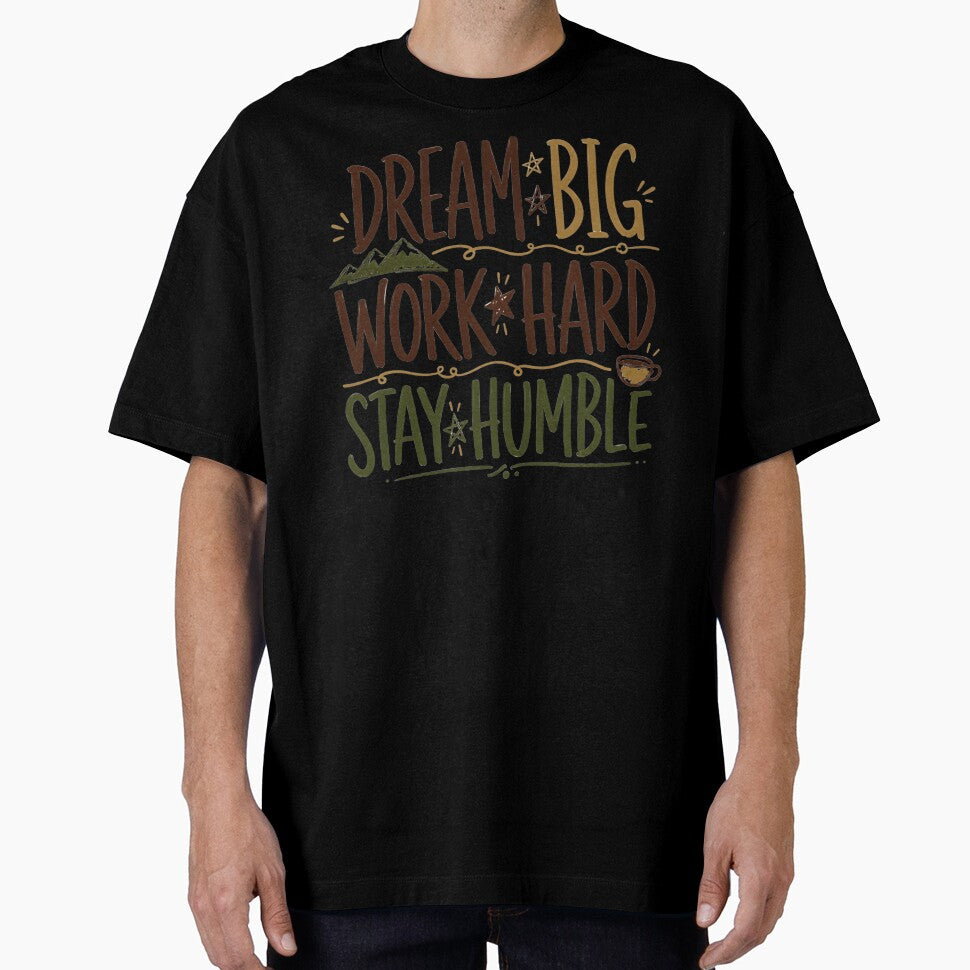 Dream Big Work Hard Stay Humble Typography by AnnDesignStudio