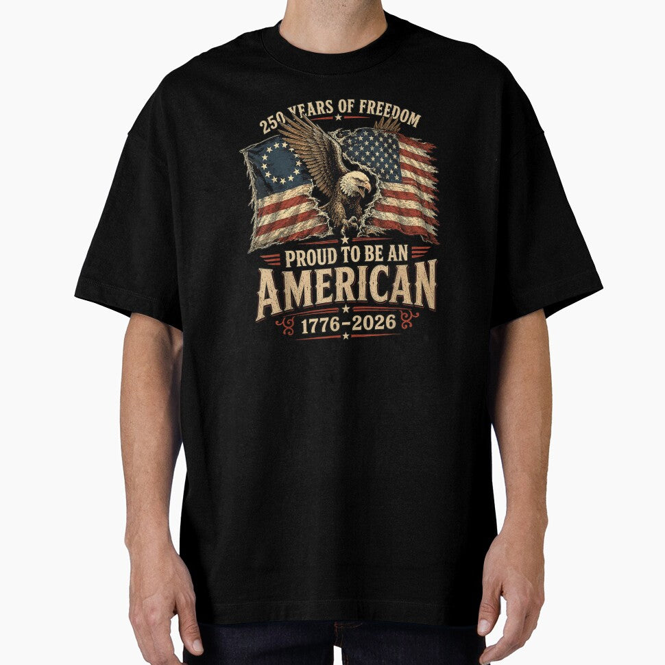 US Semiquincentennial 250 Years Of Freedom Proud To Be An American by Daisy Grimes