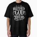Blessed By God For 70 Year Christian 70th Birthday by giftfromheart