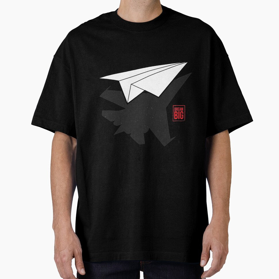 Dream Big T-ShirtDream BIG Minimal paper airplane by PutiGaan