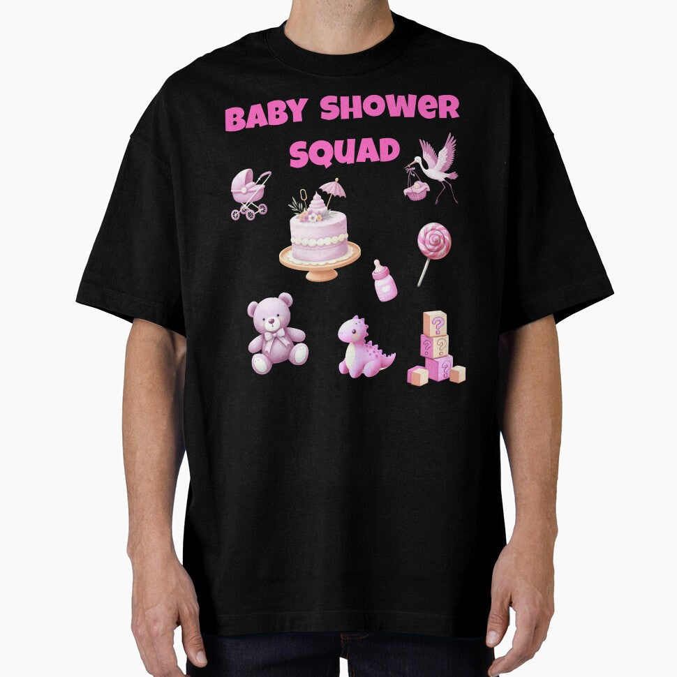 Baby Shower Squad – Pink Baby Girl Party Design by ProDesignByMK