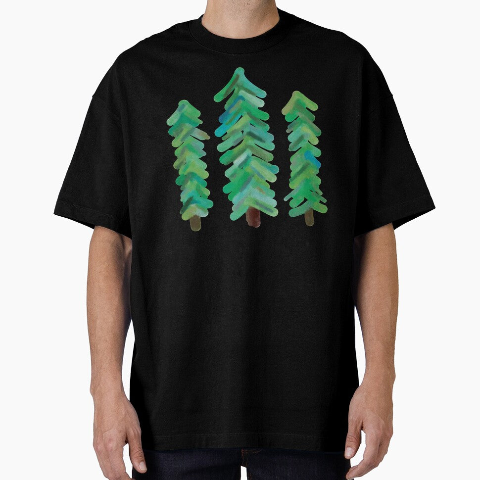 Watercolor Pine Trees by Pavnud
