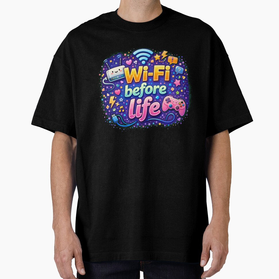 Geek Humor – Wi-Fi Before Life – Minimalist by Thethe-Shop