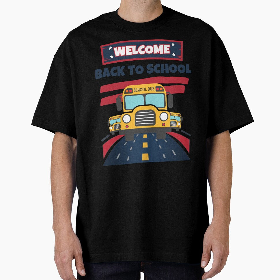Welcome Back To School For School Bus Driver Teacher And Student by MALIKABO