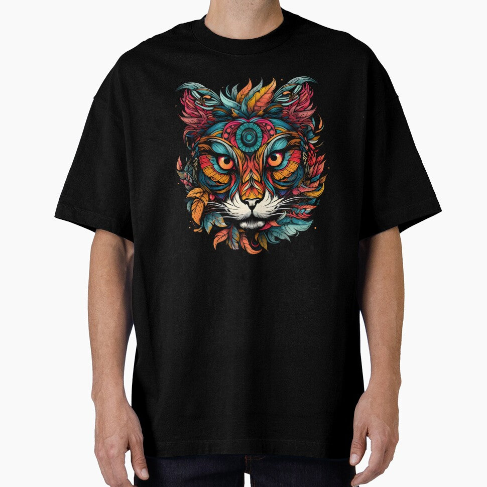 Tiger face art, colorful, tiger lovers no.3 by KAMESUN