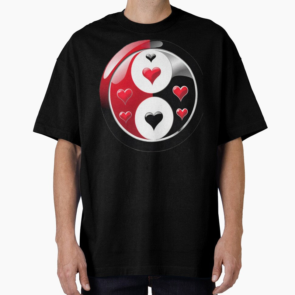 Valentines Day yin and yang symbol with hearts,Valentine heart,valentine art,valentine design by Expressions-Sel