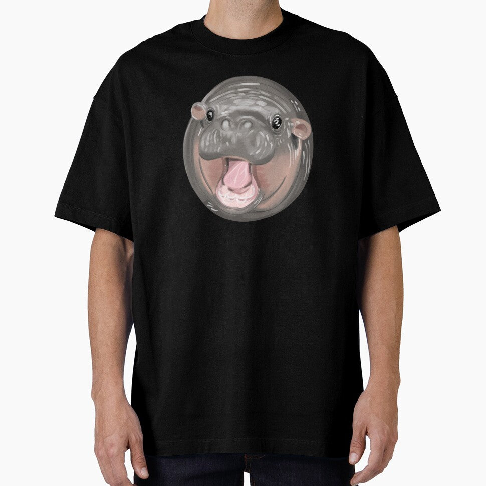 Cute Moo Deng Pygmy Hippo Viral Sensation by SpiritedArtwork