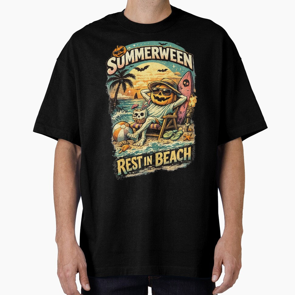 Summerween Rest In Beach Spooky Beach Shirt by vampbabe54