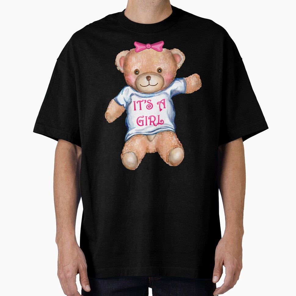 It's A Girl Teddy Bear Stuffed Animal by Deborah Camp