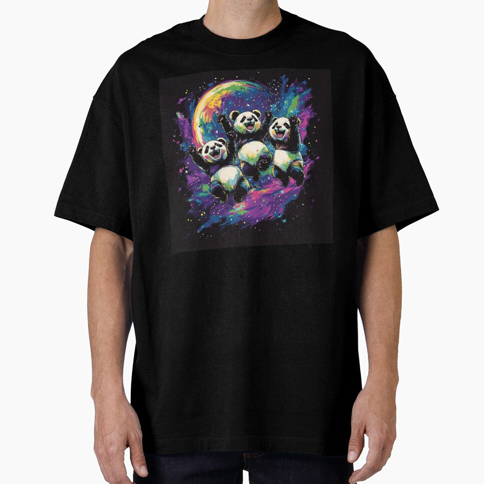 Group Of Panda and Moon by NicolasGlowArt