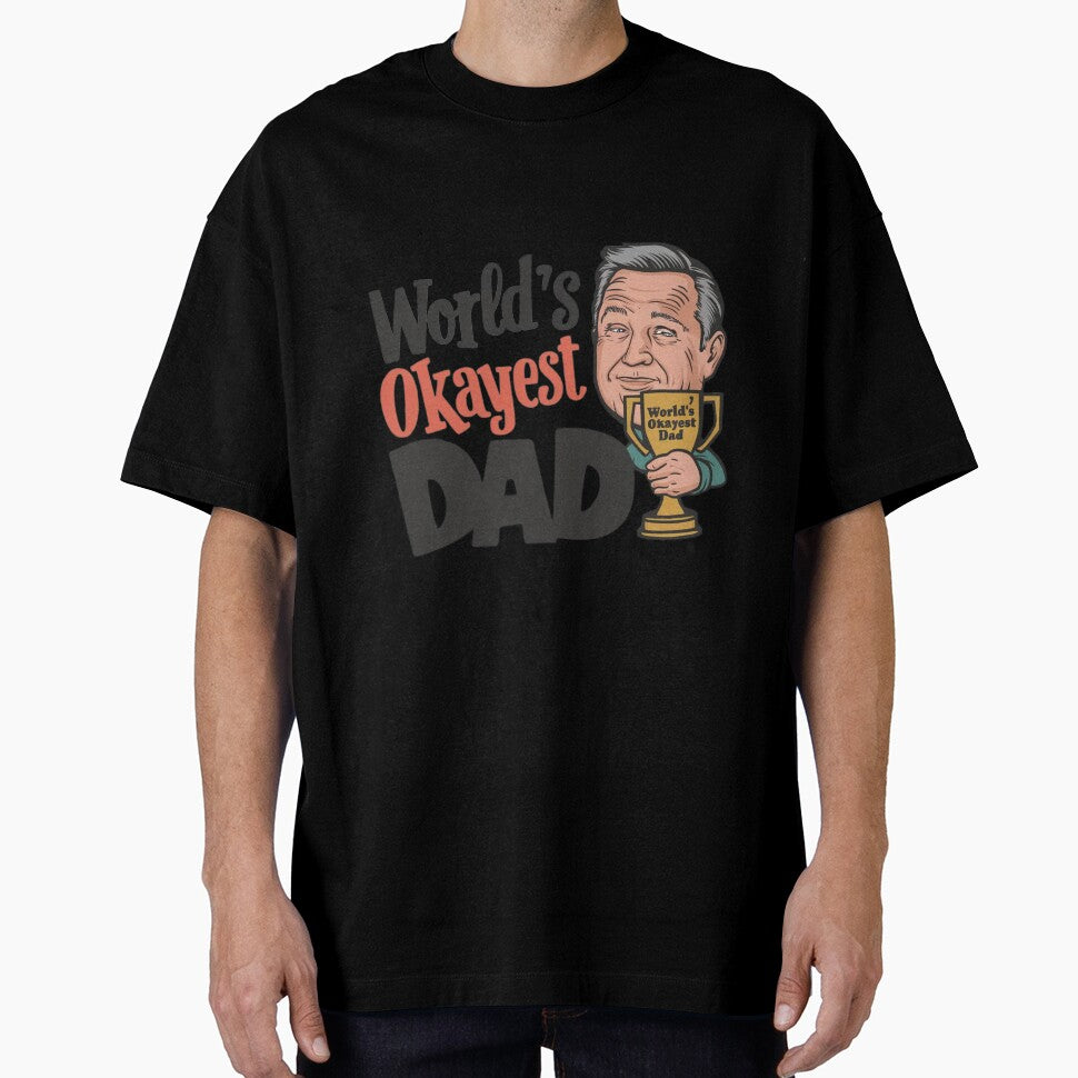 World's Okayest Dad Funny Design by ArtByYunus