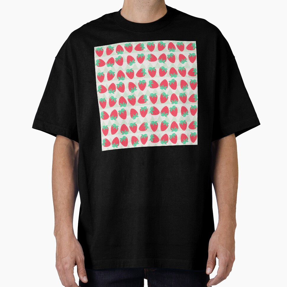 Playful Strawberry Pattern for Kids Clothing by FestivityFinds