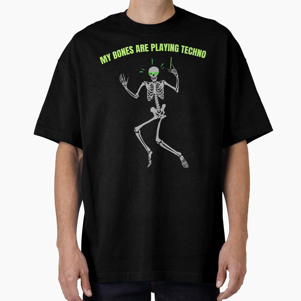 MY BONES ARE PLAYING TECHNO - Funny Disco Skeleton by WonderMugStudio
