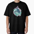 Whale swimming with fish by adeillustrator