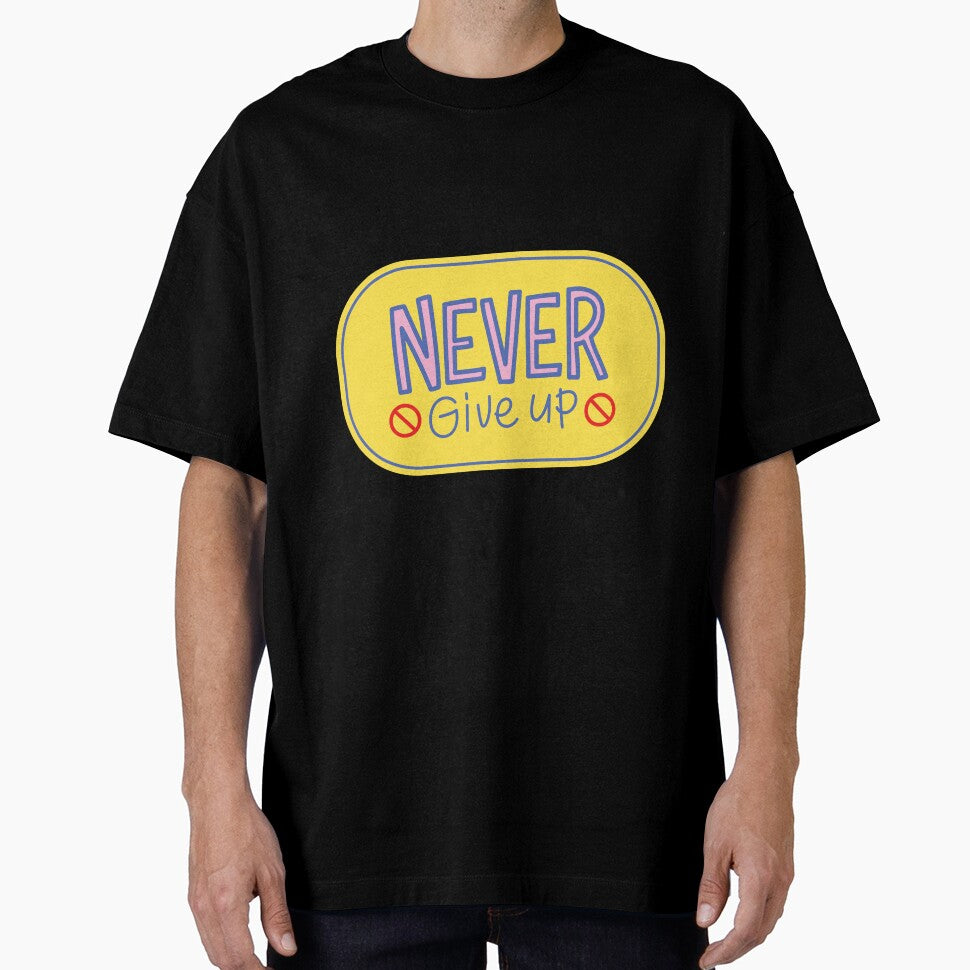Never Give Up Motivational Perseverance Inspiration by RetroMini2026