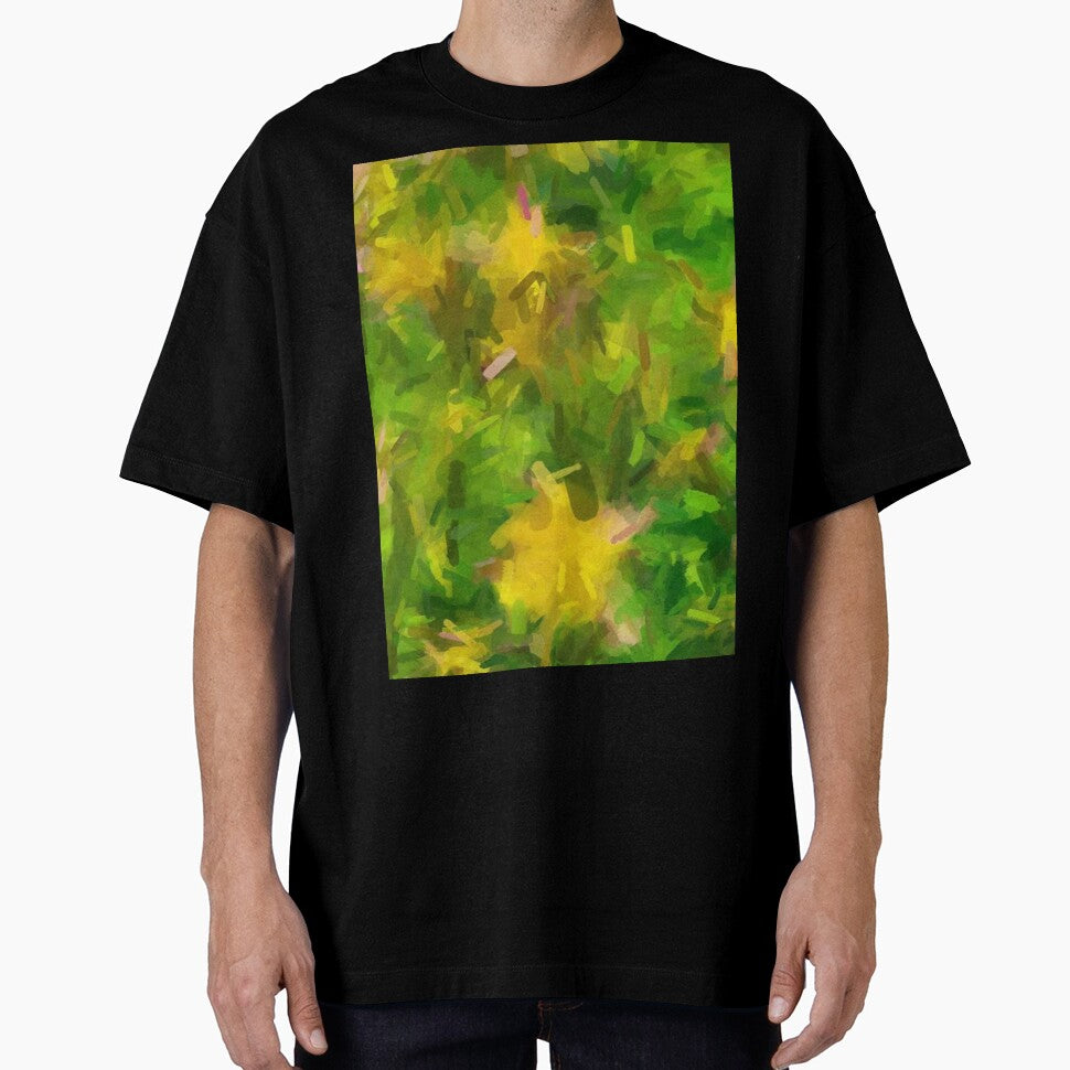 Flower Brush Strokes, Yellow, and Green by LisaMPierce1990