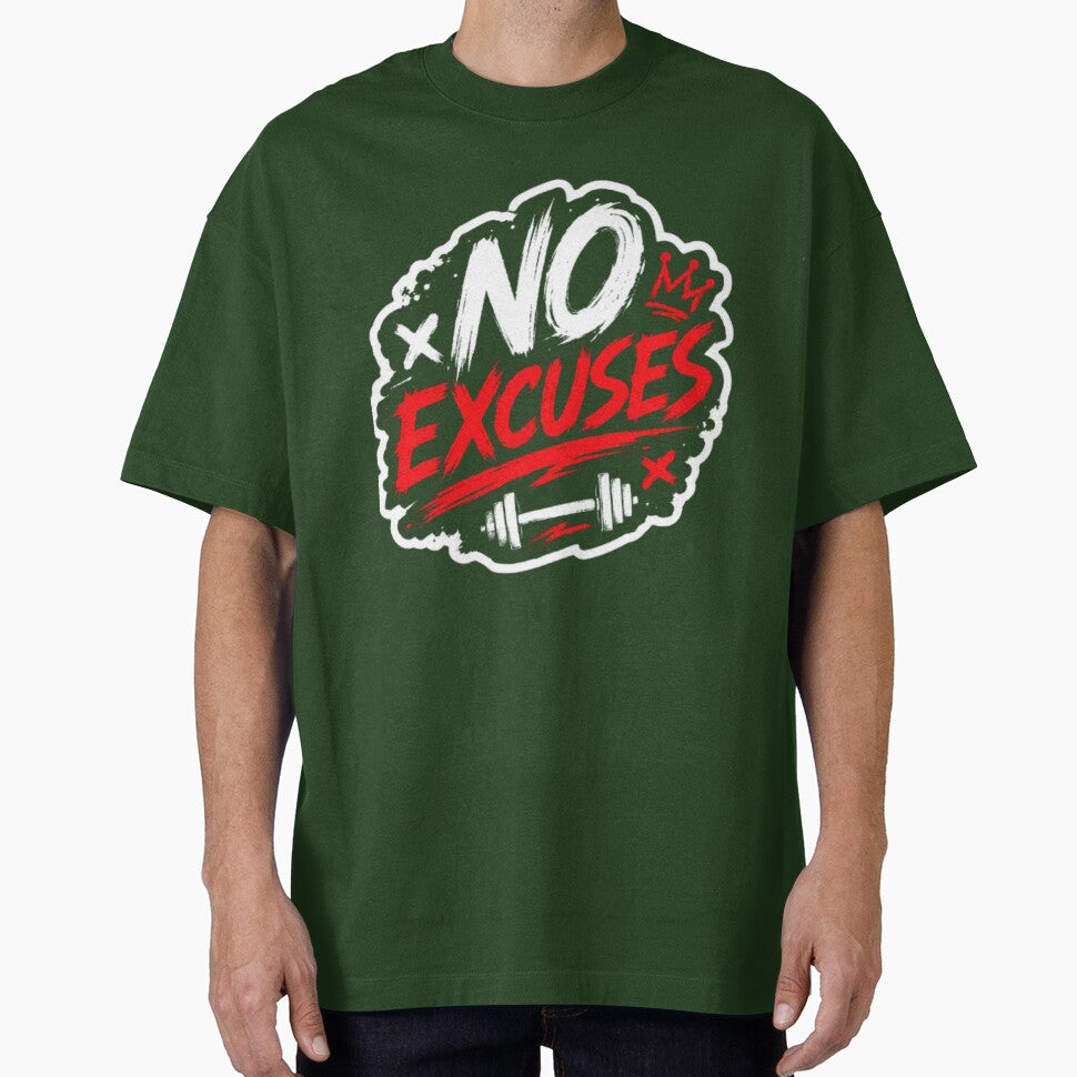 No Excuses Gym Motivation Design | Fitness Workout Quote by SimranChhina