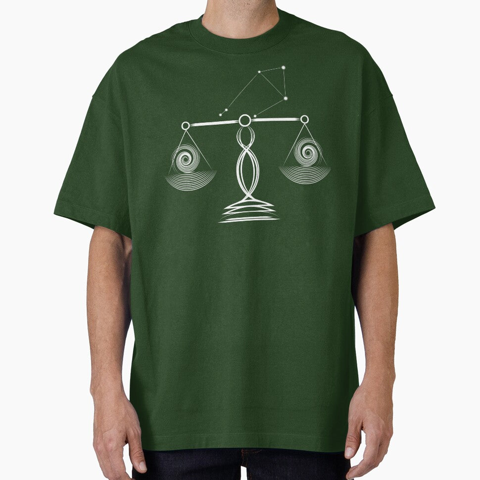 Libra Zodiac Constellation White Modern Minimalist by JAMerArc