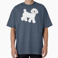 Cute White Maltipoo Moodle Dog by Lulupainting