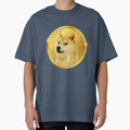 Golden Doge Coin Emblem - Imperial Peacock Teal Shiba Inu Art by Art-PraveenRai