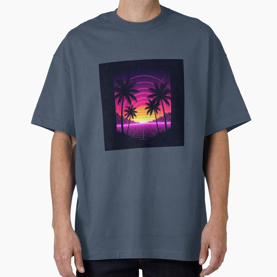 Retro Neon Sunset Vaporwave Vibes by Shomoon113