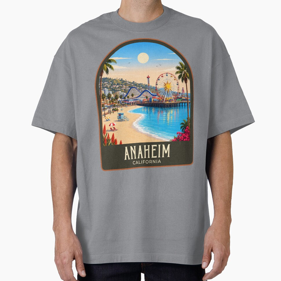 Anaheim Vintage Travel Illustration by HomeLivingCo