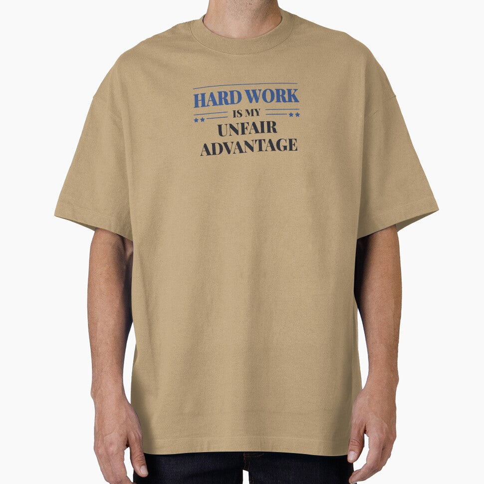Hard work is my unfair advantage - Dark typography by Revextyr
