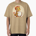 Cute Baby Dragon Drinking Hot Chocolate - Adorable Cozy Kids Kawaii Dragon Design by Amplify-n-Co