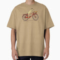 Dog and Squirrel are Friends | Whimsical Animal Art | Dog Riding a Bicycle by Jenn Inashvili