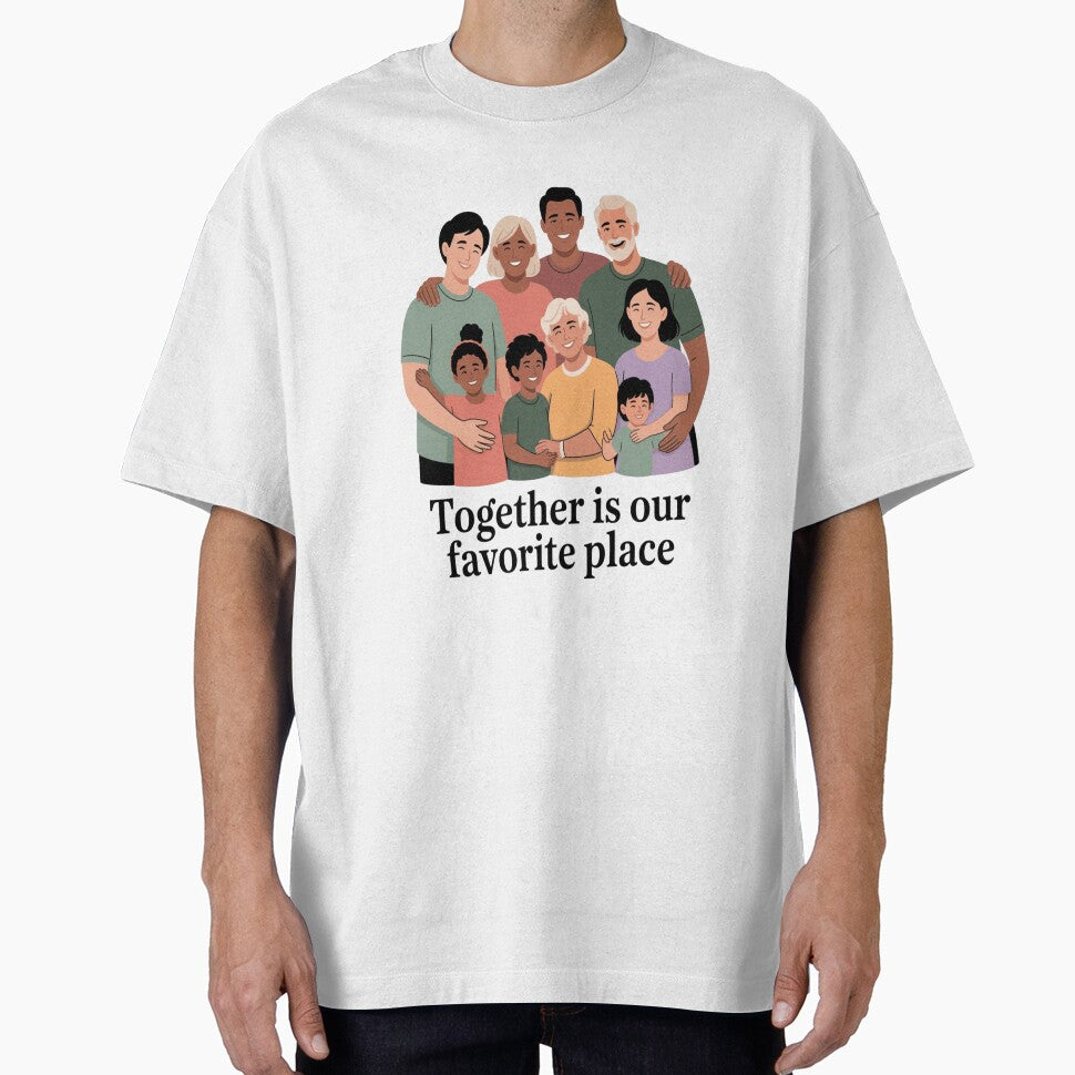 Together Is Our Favorite Place – Family Day Love Illustration by InspiredCreatives
