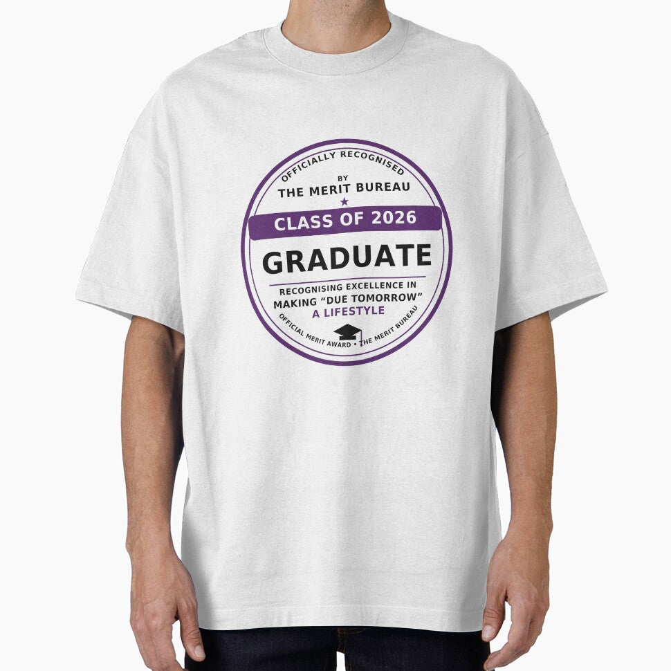 Class of 2026 Graduation Gift | Funny Graduate Award – Due Tomorrow by TheMeritBureau