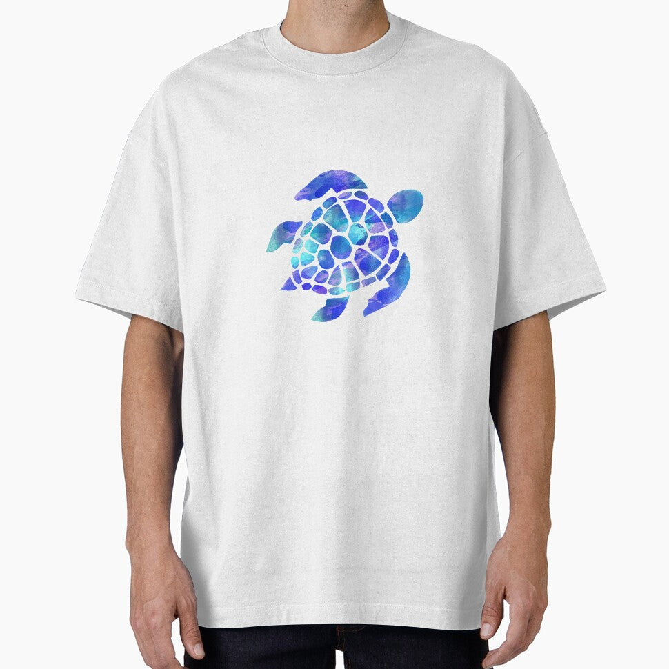 Sea Turtle Watercolor Blue and Purple by livpaigedesigns