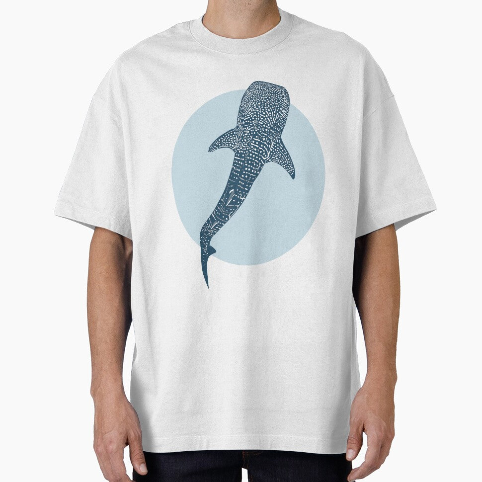 Whale Shark Blue Circle by SeaLarkArt