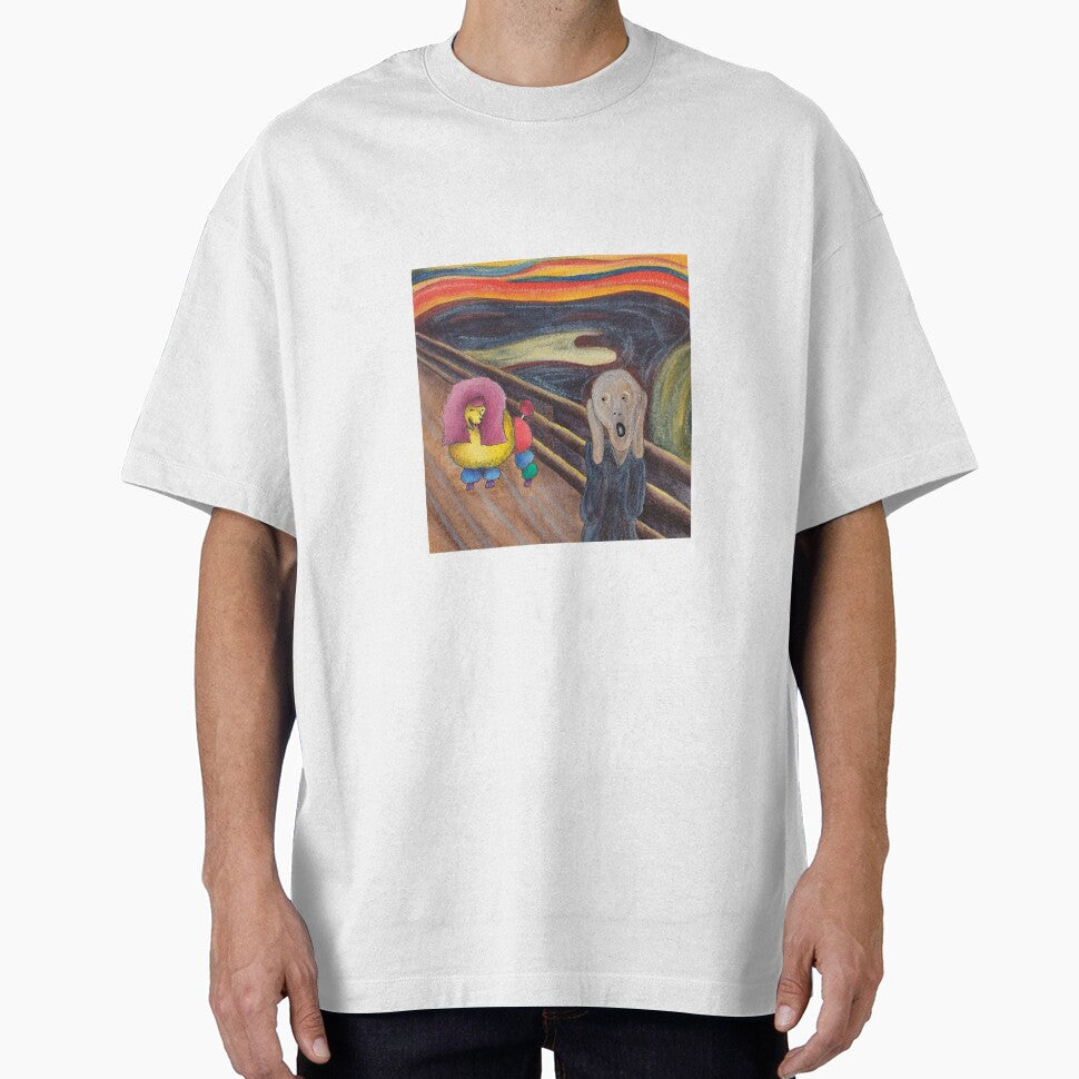 Munch Scream Poodle by sarahkeenan