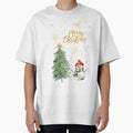 Merry Christmas Snowman and Tree by TeeGeeTees