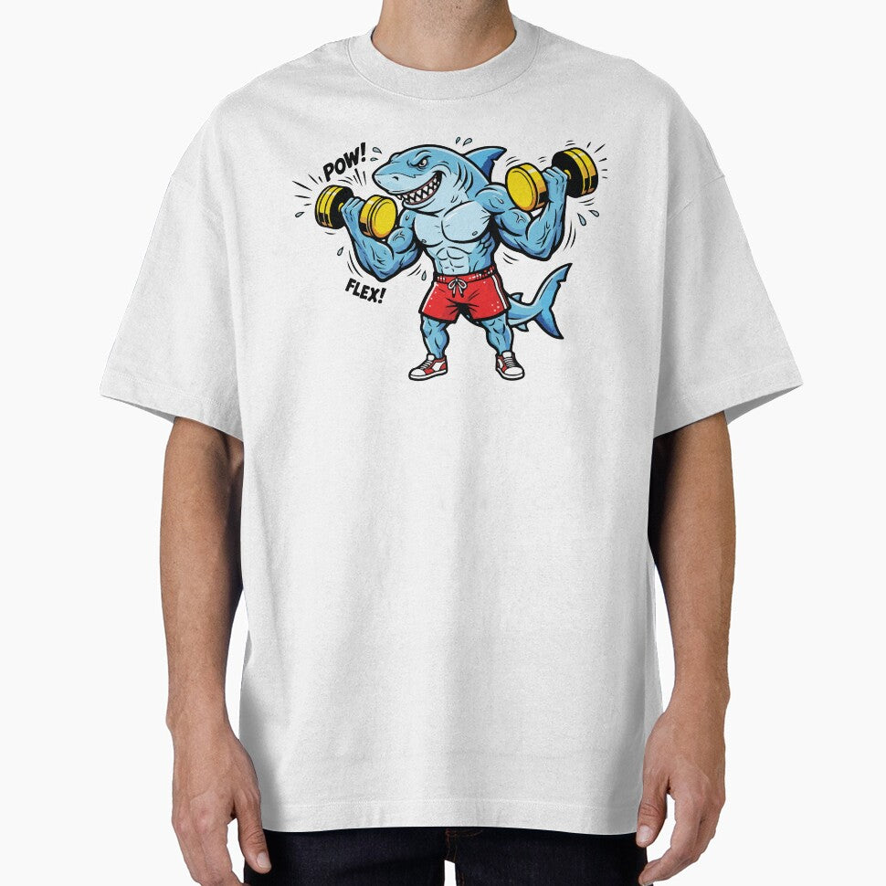 Gym Shark Lifting Weights Bodybuilder by BrownHorse90s